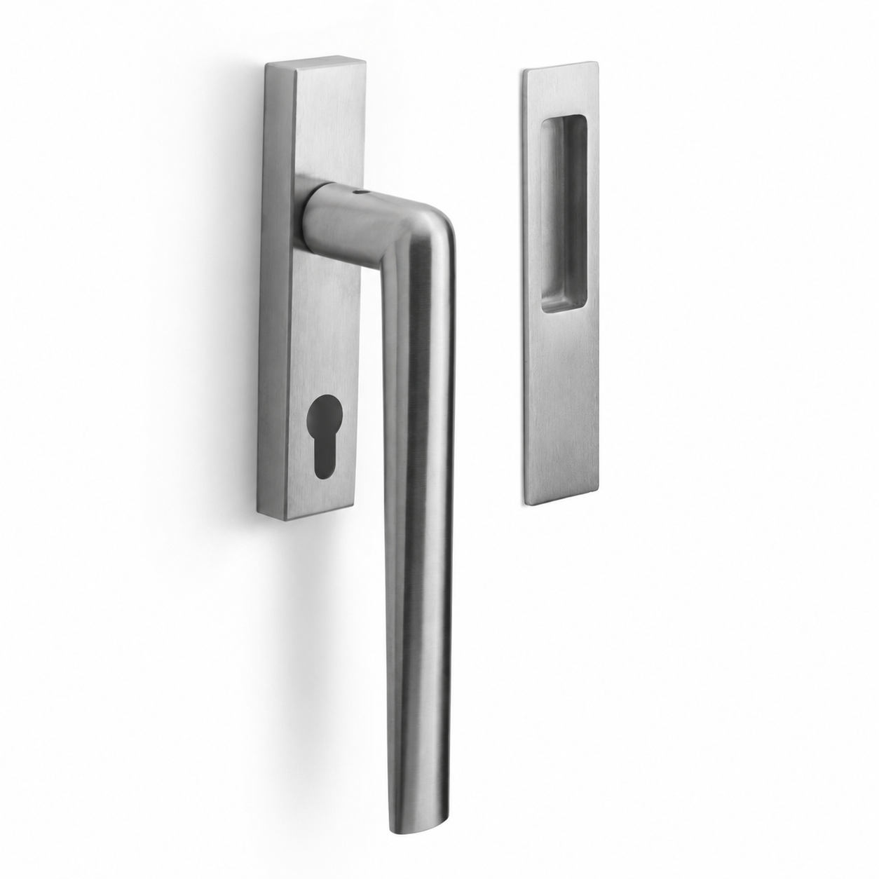 Formani | PBI230 | INC | Massief | Hefschuifdeurbeslag kruk/kom | Mat RVS