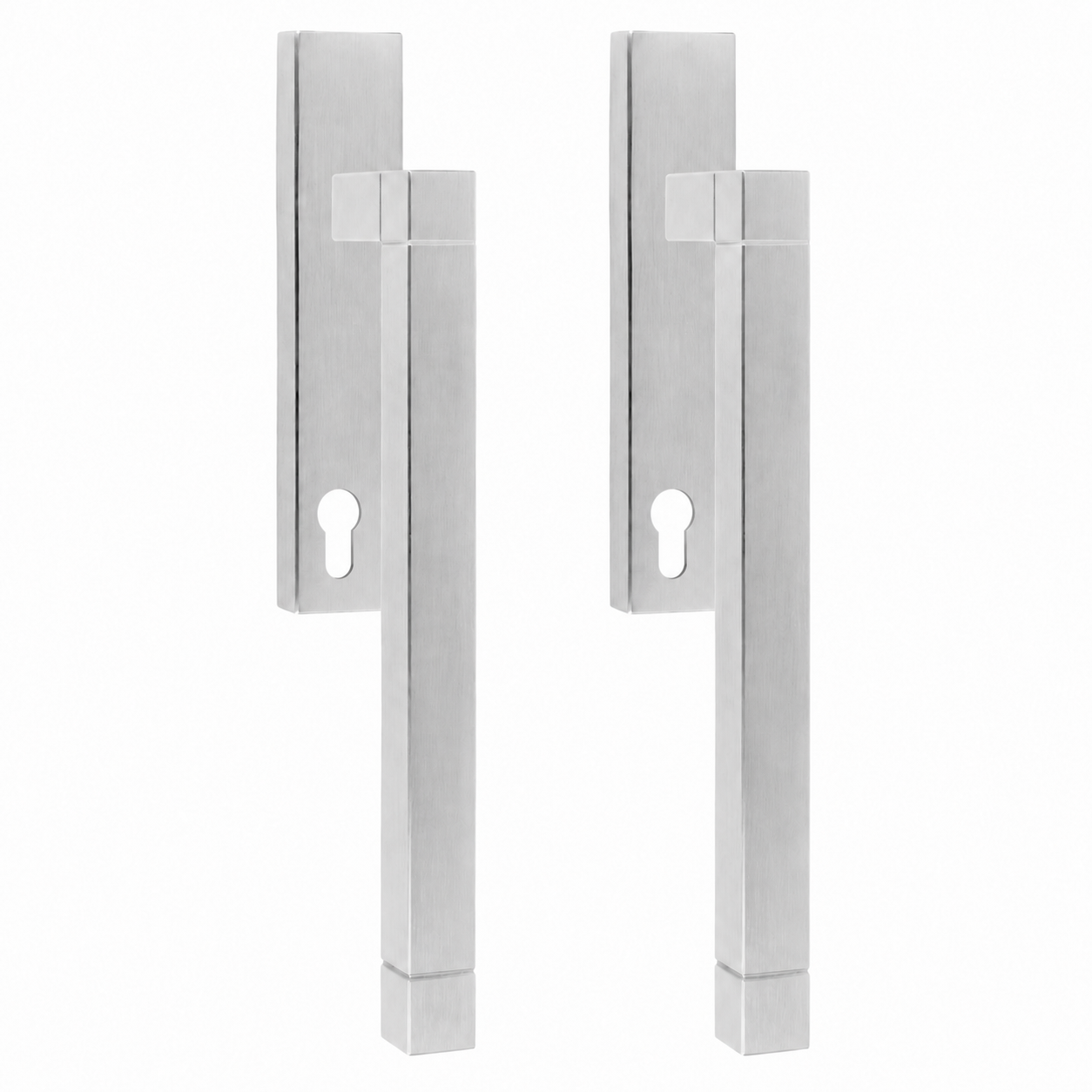 Formani | JB230PA | SQUARE | Massief | Hefschuifdeurbeslag kruk/kruk | Mat RVS