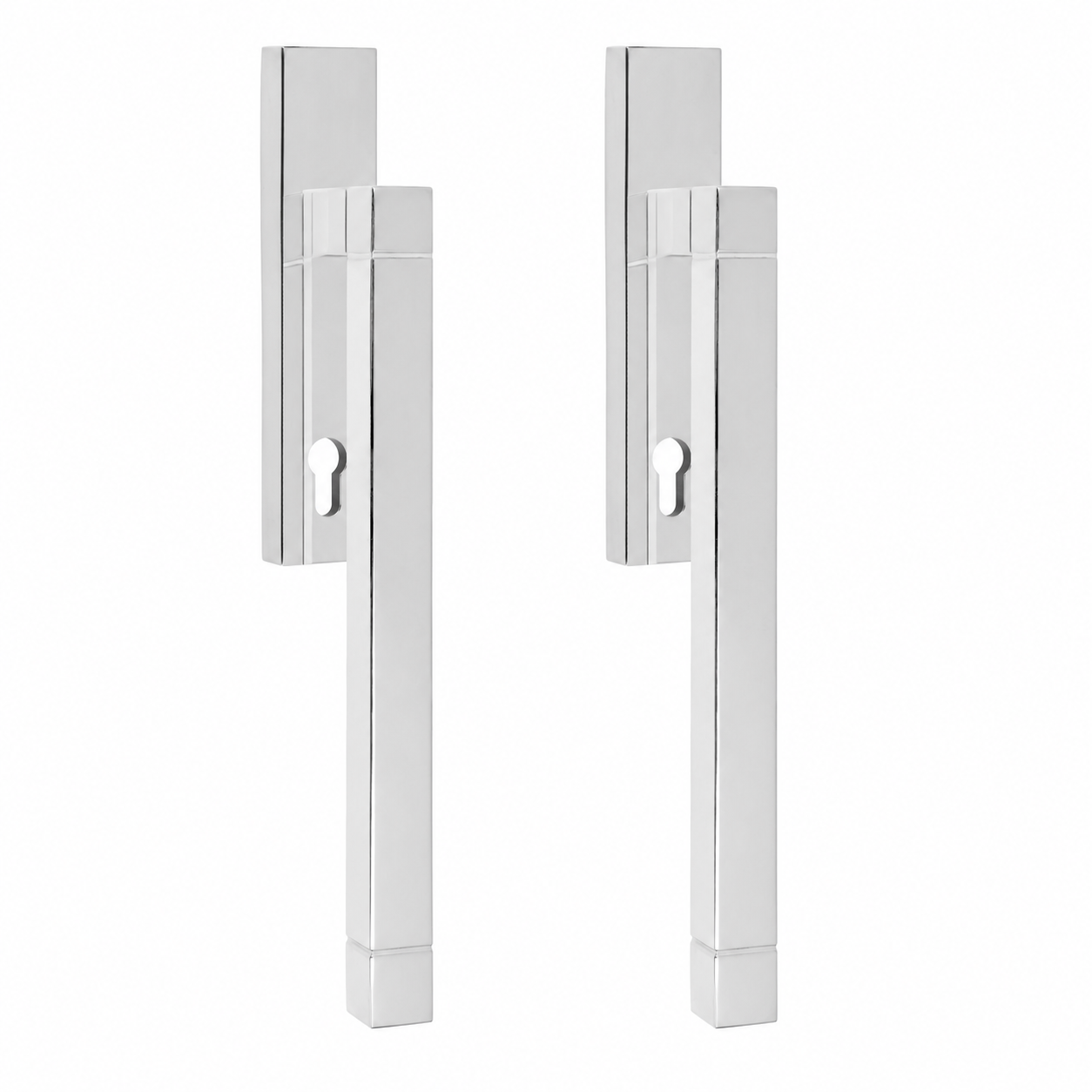 Formani | JB230PA | SQUARE | Massief | Hefschuifdeurbeslag kruk/kruk | Gepolijst RVS