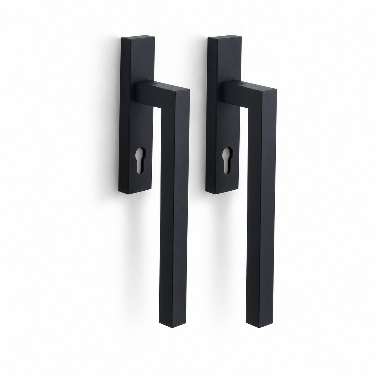 Formani | LSQ230PA | SQUARE | Massief | Hefschuifdeurbeslag kruk/kom | Mat Zwart