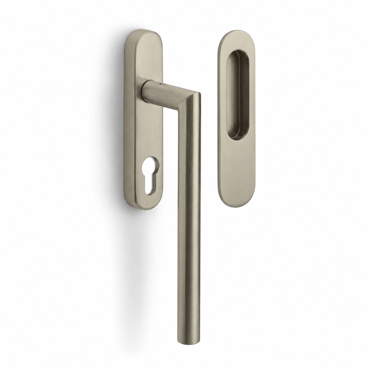 Formani | LB230 | BASICS | Massief | Hefschuifdeurbeslag kruk/kom | PVD Champagne - Deurbeslag-expert