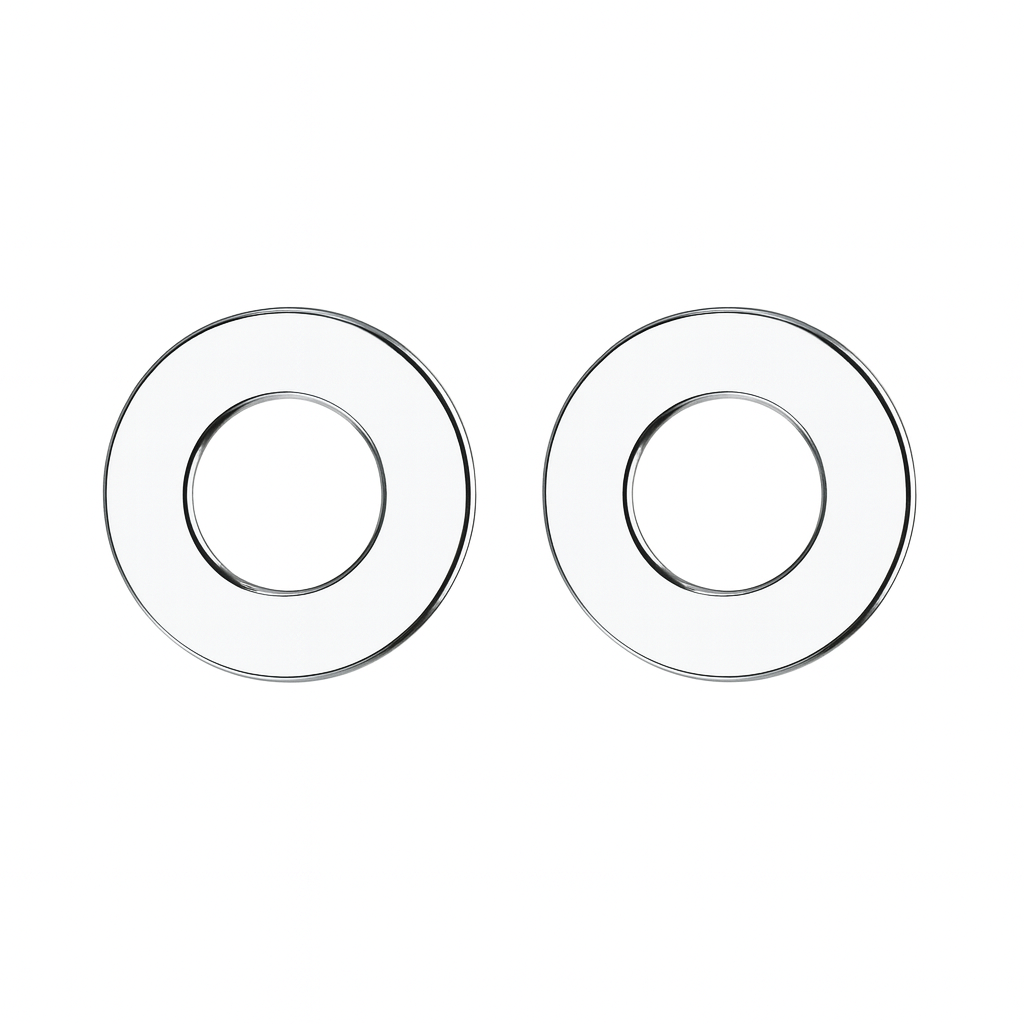 Nuda krukrozet 24mm gepolijst chroom