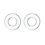 Nuda krukrozet 24mm gepolijst chroom