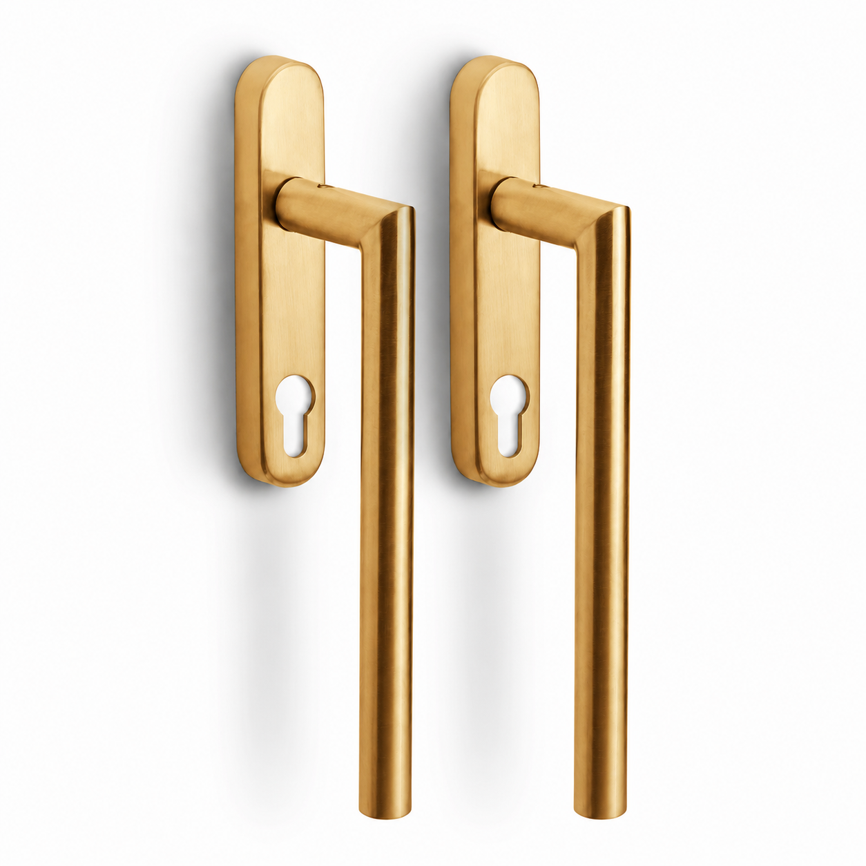 Formani | LB230PA | BASICS | Massief | Hefschuifdeurbeslag kruk/kruk | PVD Mat goud