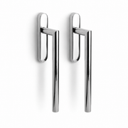 Formani | LB230PA | BASICS | Massief | Hefschuifdeurbeslag kruk/kruk | Gepolijst RVS