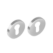 Intersteel | Rozet profielcilindergat | Rond 51x10 | RVS Geborsteld