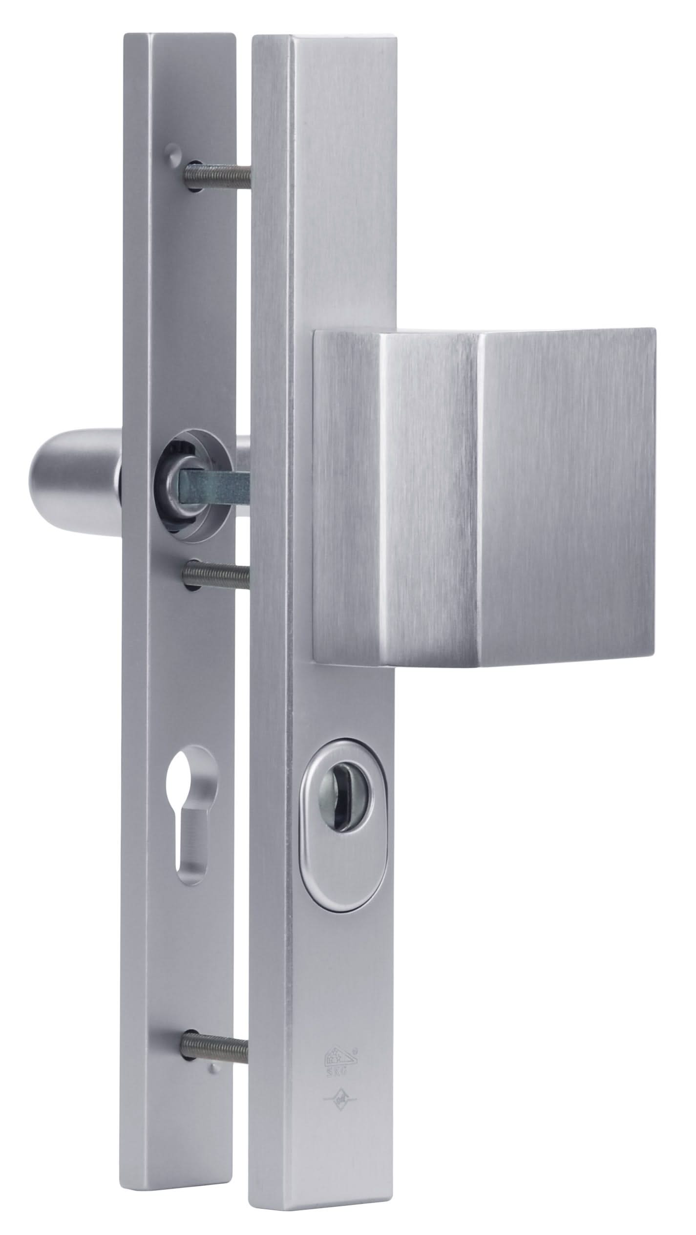 Dieckmann Holland renovatie smaldeur voordeurbeslag met vaste greep D412XXL - Deurbeslag-expert