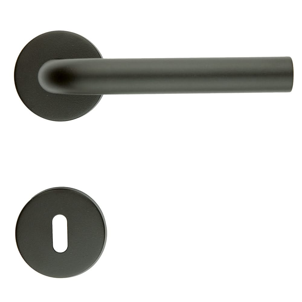 HDD Pro DEURKRUK PRO L SHAPE 19MM CLASS 3 ZWART STRUCTUUR UV - Deurbeslag-expert