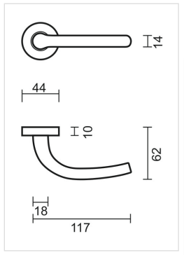HDD Pro DEURKRUK PRO LILLA BRONS - Deurbeslag-expert