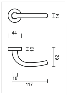 HDD Pro DEURKRUK PRO LILLA INOX LOOK - Deurbeslag-expert