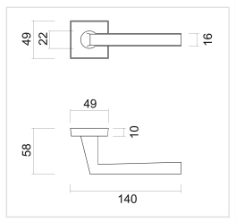 HDD Pro DEURKRUK PRO LUÏS INOX LOOK - Deurbeslag-expert