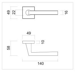 HDD Pro DEURKRUK PRO LUÏS WIT STRUCTUUR - Deurbeslag-expert