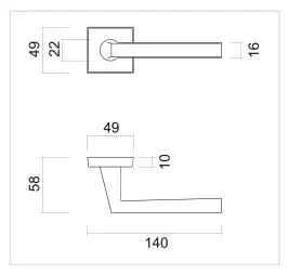 HDD Pro DEURKRUK PRO LUÏS WIT - Deurbeslag-expert