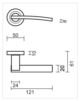 HDD Pro DEURKRUK PRO MIRCA INOX LOOK - Deurbeslag-expert