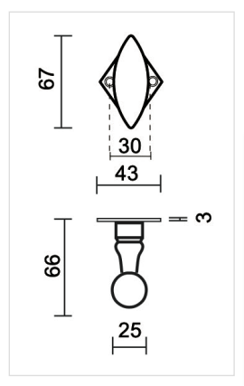 HDD Pro DEURKRUK PRO OLINA FONT RUIT - Deurbeslag-expert