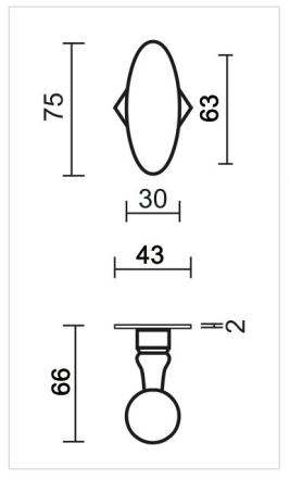 HDD Pro DEURKRUK PRO OLIVE IJZER RUIT - Deurbeslag-expert