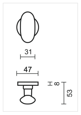 HDD Pro DEURKRUK PRO OLIVE OM INOX LOOK - Deurbeslag-expert