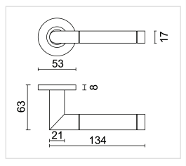 HDD Pro DEURKRUK PRO OVAL I SHAPE INOX PLUS - Deurbeslag-expert