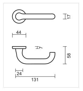 HDD Pro DEURKRUK PRO PANDA ALU U - Deurbeslag-expert