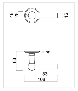 HDD Pro DEURKRUK PRO PETANA L+L ROSA - Deurbeslag-expert