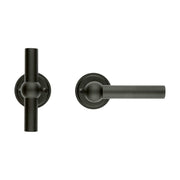 HDD Pro DEURKRUK PRO PETANA T+L ZWART STRUCTUUR UV - Deurbeslag-expert