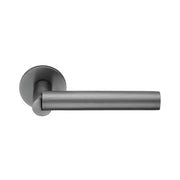 DND | Deurkruk | BOOLE RR FI | Gun Metal PVD | Rond Rozet - Deurbeslag-expert