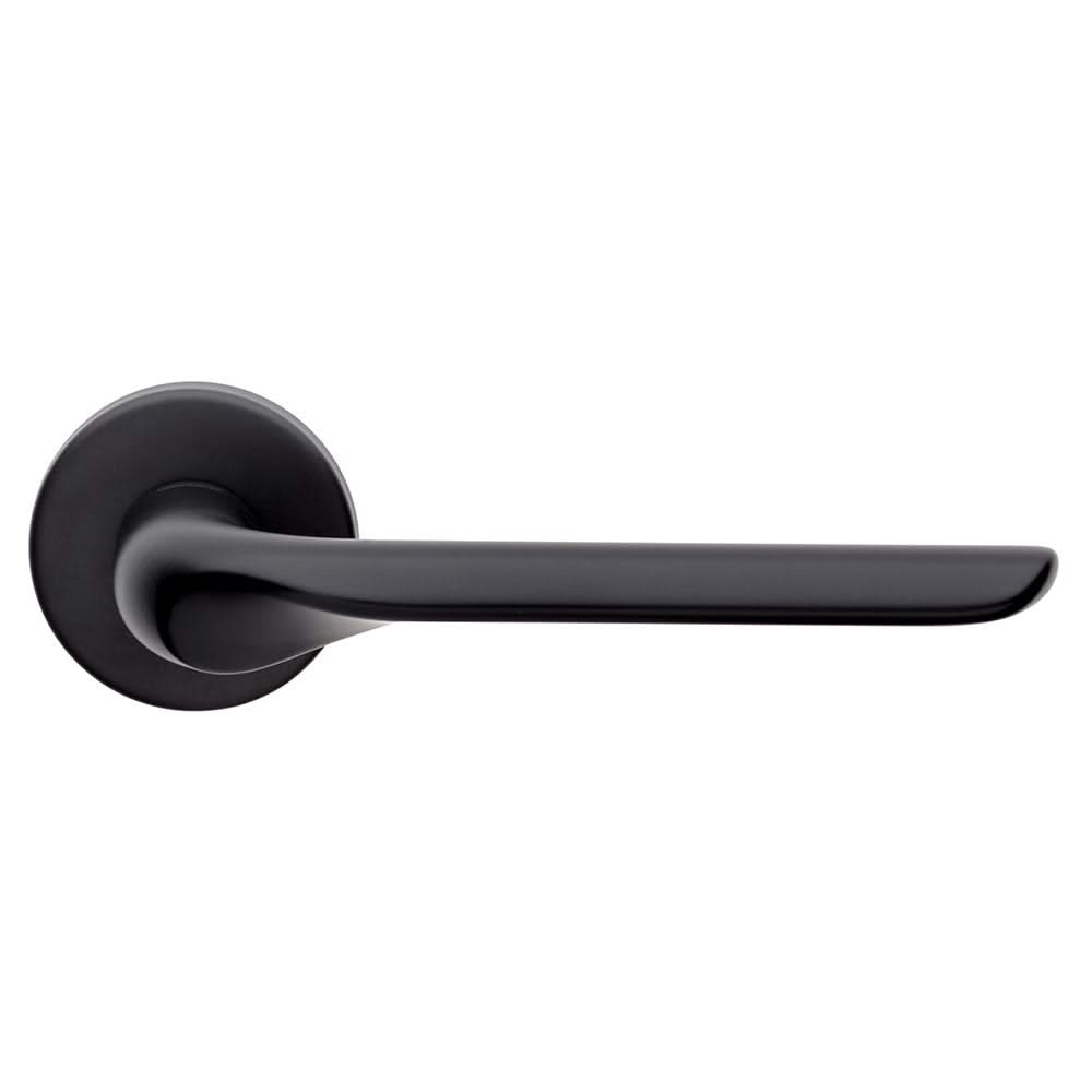 DND | Deurkruk | Chop RR VIS | Zwart | Rond Rozet - Deurbeslag-expert
