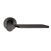 DND | Deurkruk | LUXURY RR FI | Gun Metal PVD | Rond Rozet - Deurbeslag-expert