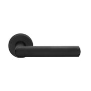 DND | Deurkruk | LUCE RR VIS | Zwart | Rond Rozet - Deurbeslag-expert