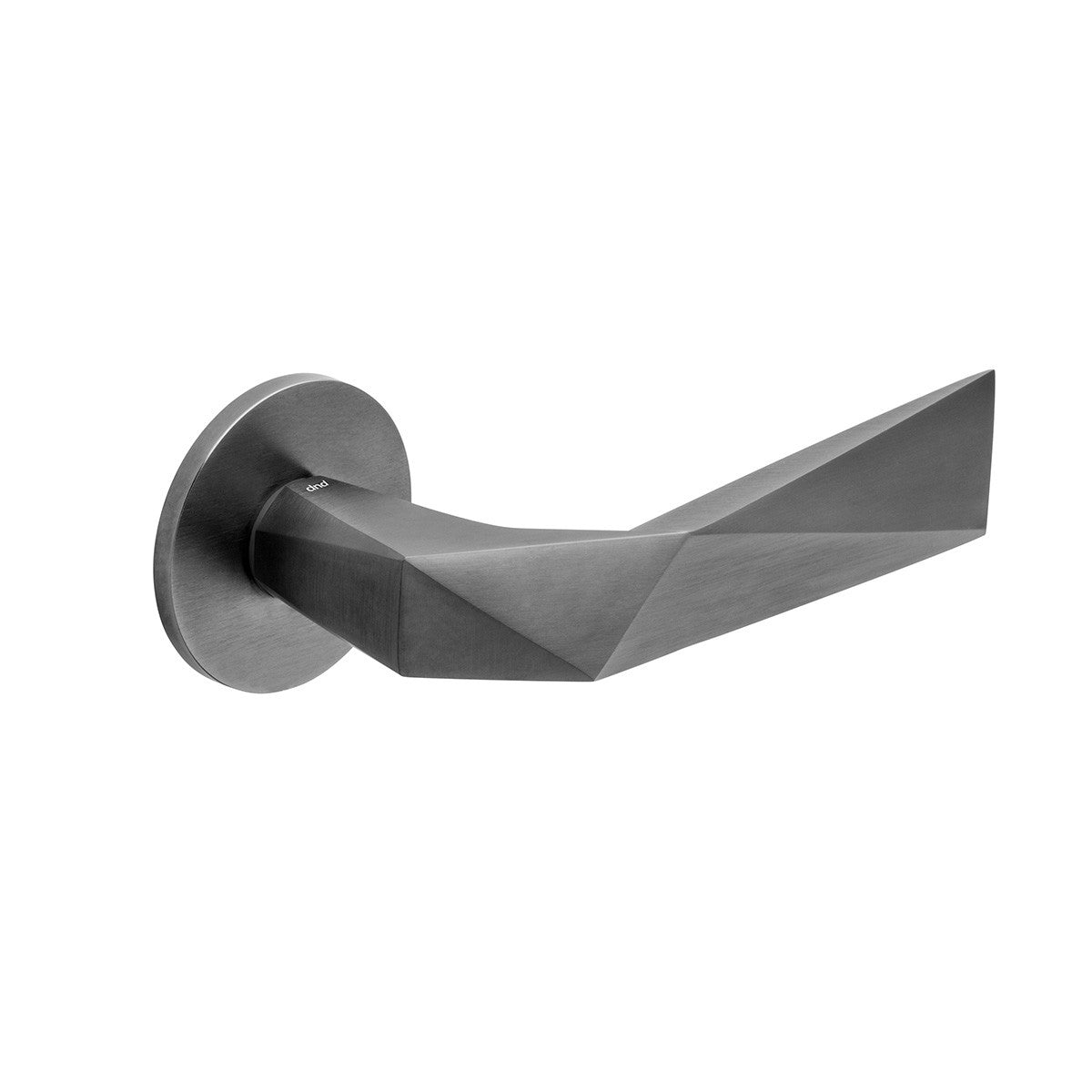 DND | Deurkruk | LUXURY RR FI | Gun Metal PVD | Rond Rozet - Deurbeslag-expert