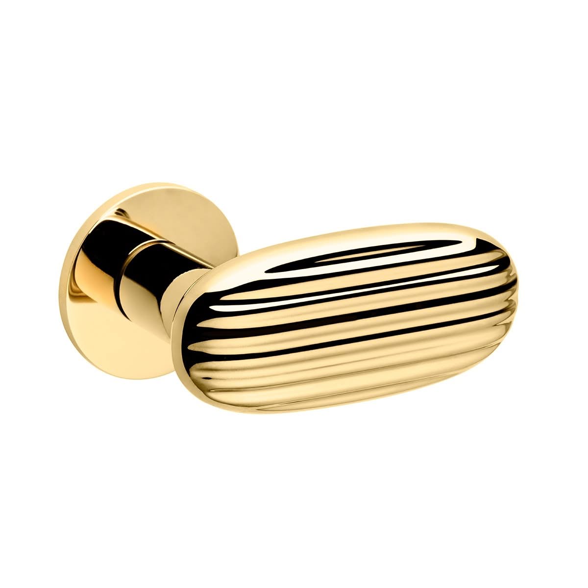 DND | Deurkruk | Madeleine RR FI | Bright Goud PVD | Rond Rozet - Deurbeslag-expert