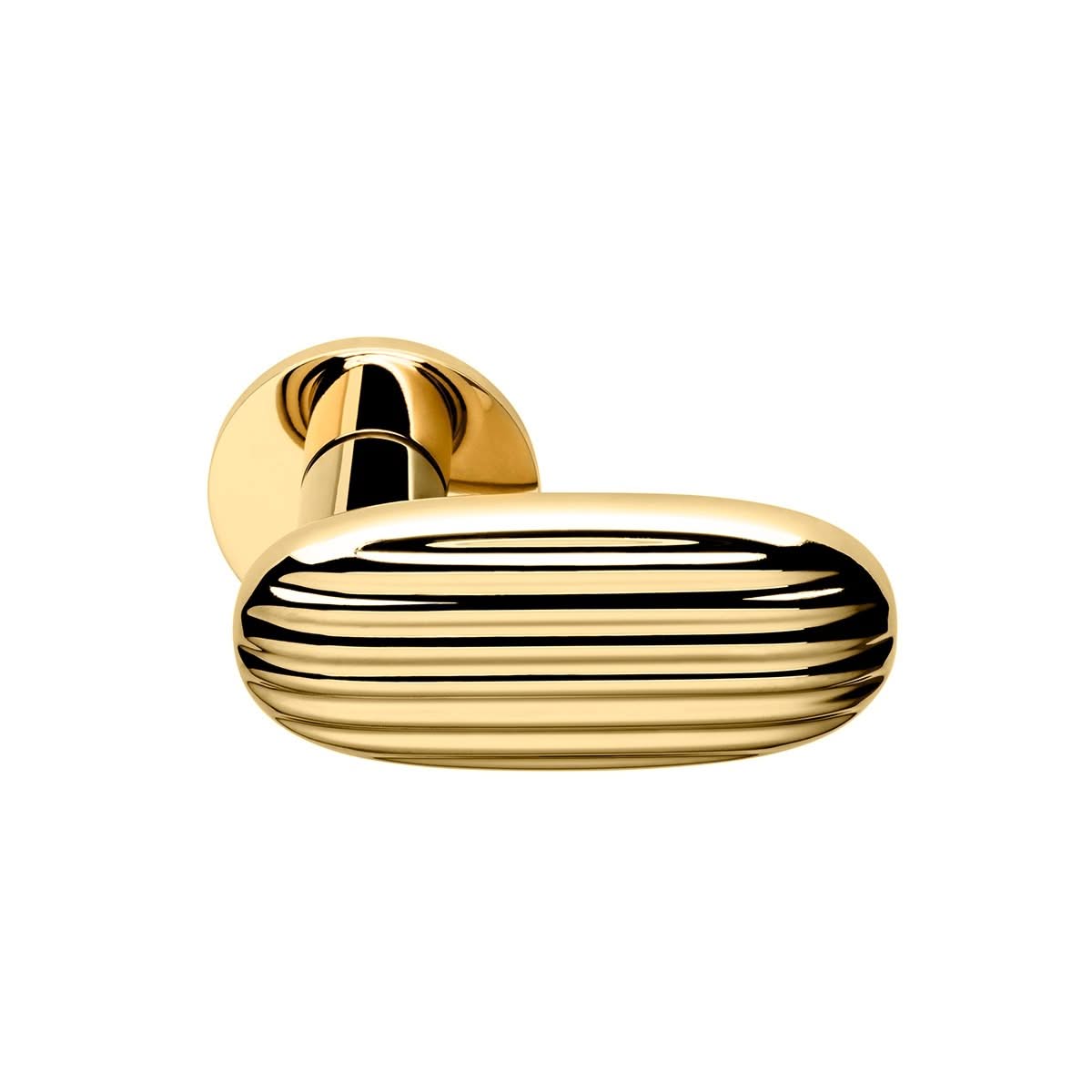 DND | Deurkruk | Madeleine RR FI | Bright Goud PVD | Rond Rozet - Deurbeslag-expert