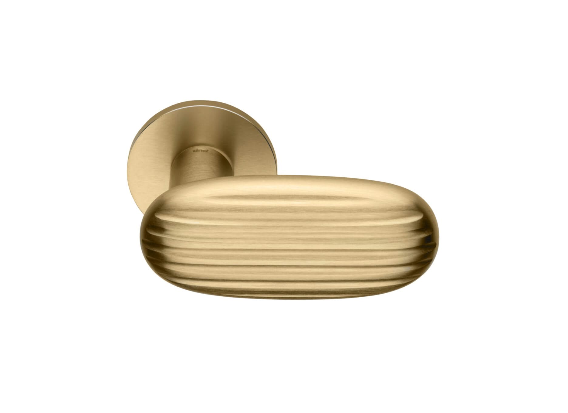 DND | Deurkruk | Madeleine RR FI | Warm Goud PVD | Rond Rozet - Deurbeslag-expert