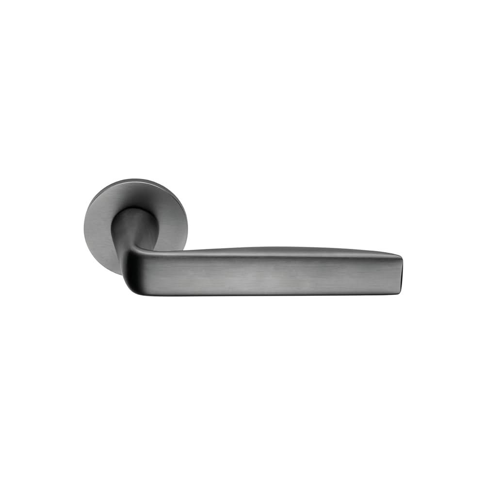 DND | Deurkruk | Viva! RR FI | Gun Metal PVD | Rond Rozet - Deurbeslag-expert