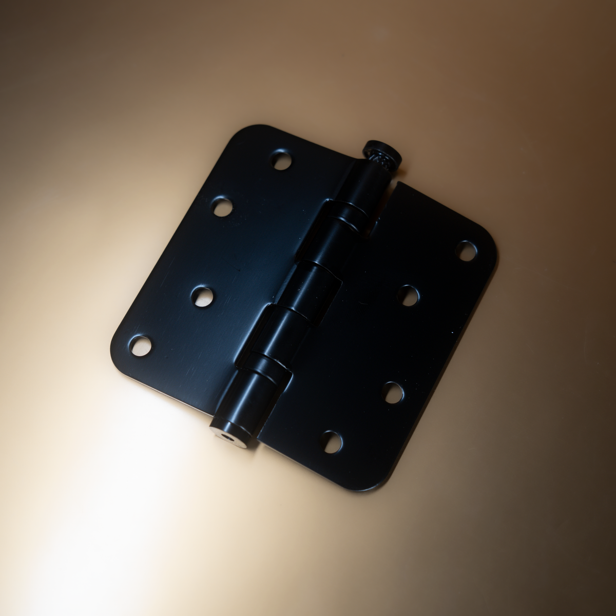 Intersteel Kogellagerscharnier 89 x 89 mm met ronde hoek mat zwart