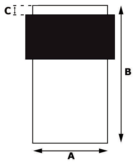 Dulimex deurstopper vloermodel ronde bovenkant Ø29x50 mm RVS, technische tekening met maatvoering