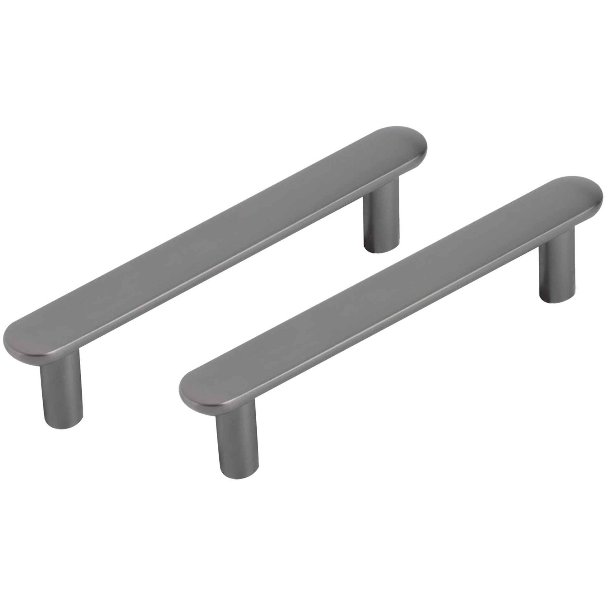 Differnz | Meubelgreep Plat | 96 mm | Gun Metal