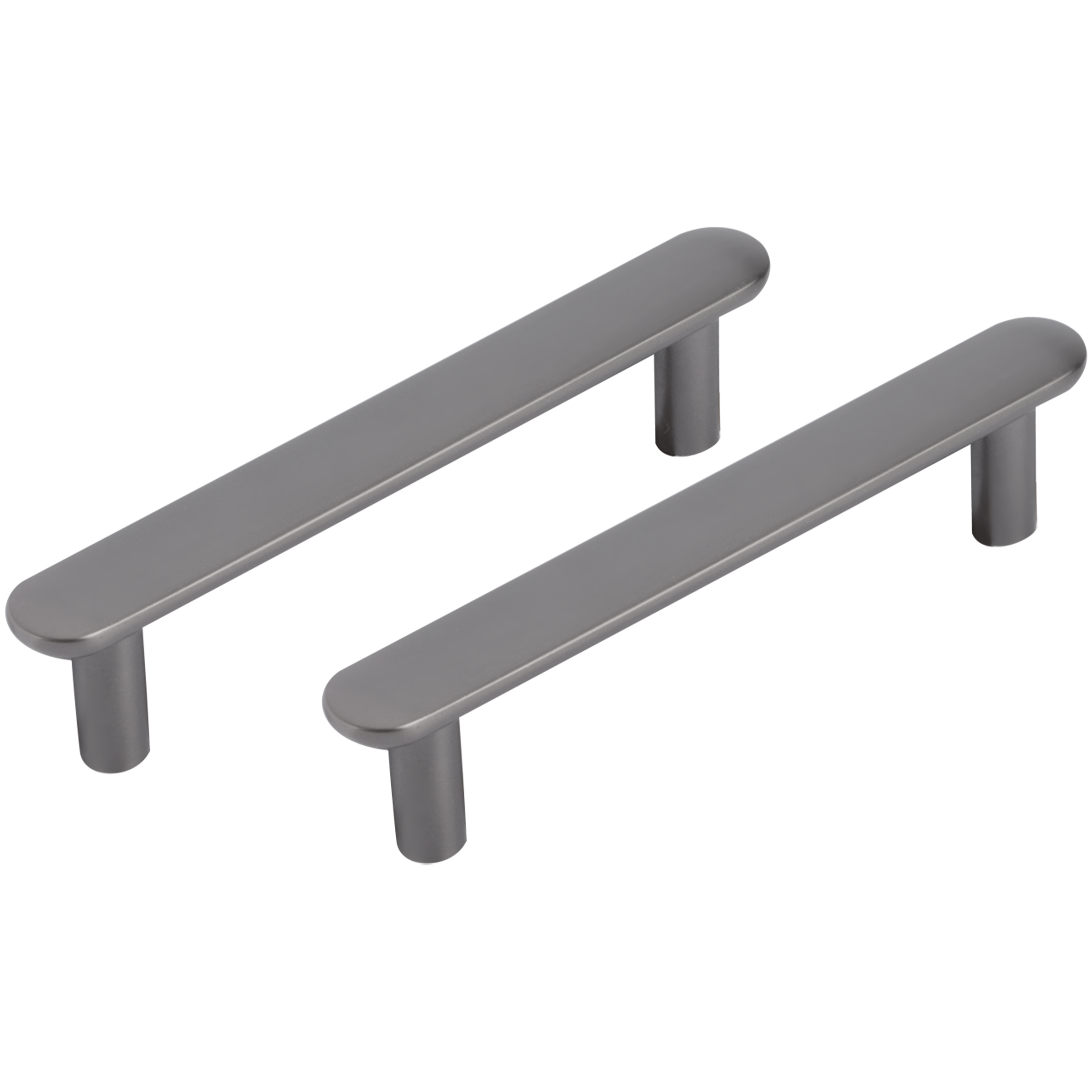 Differnz | Meubelgreep Plat | 96 mm | Gun Metal