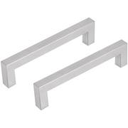 Differnz | Meubelgreep Vierkant | 128 mm | Mat Chroom