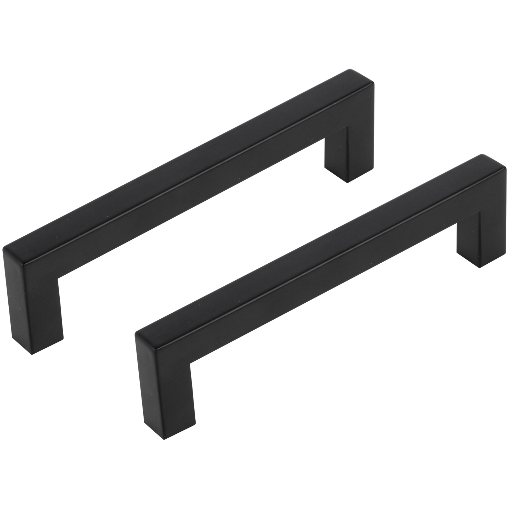 Differnz | Meubelgreep Vierkant | 128 mm | Mat Zwart