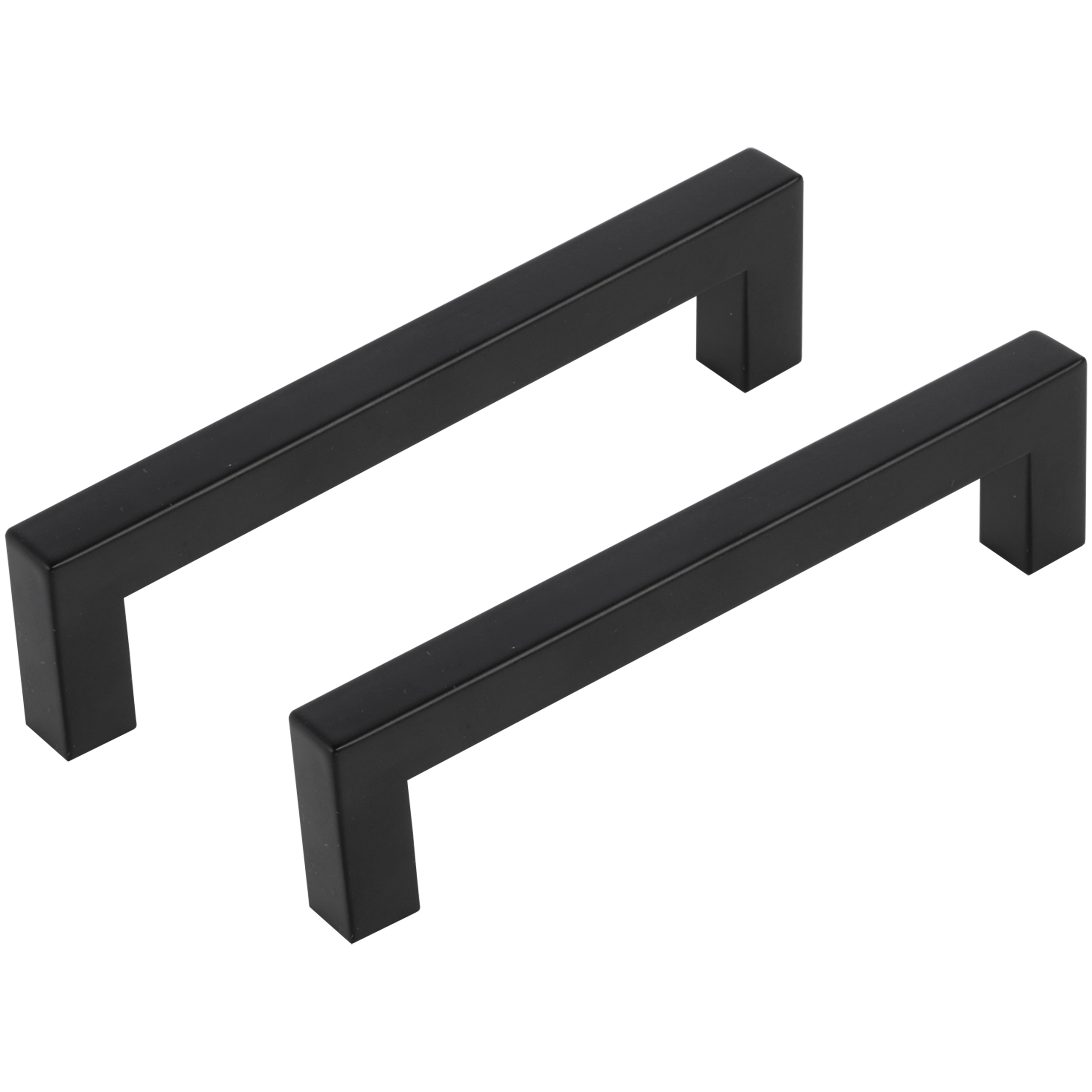 Differnz | Meubelgreep Vierkant | 128 mm | Mat Zwart