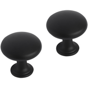 Differnz | Meubelknop Rond - Bol | 30 mm | Mat Zwart