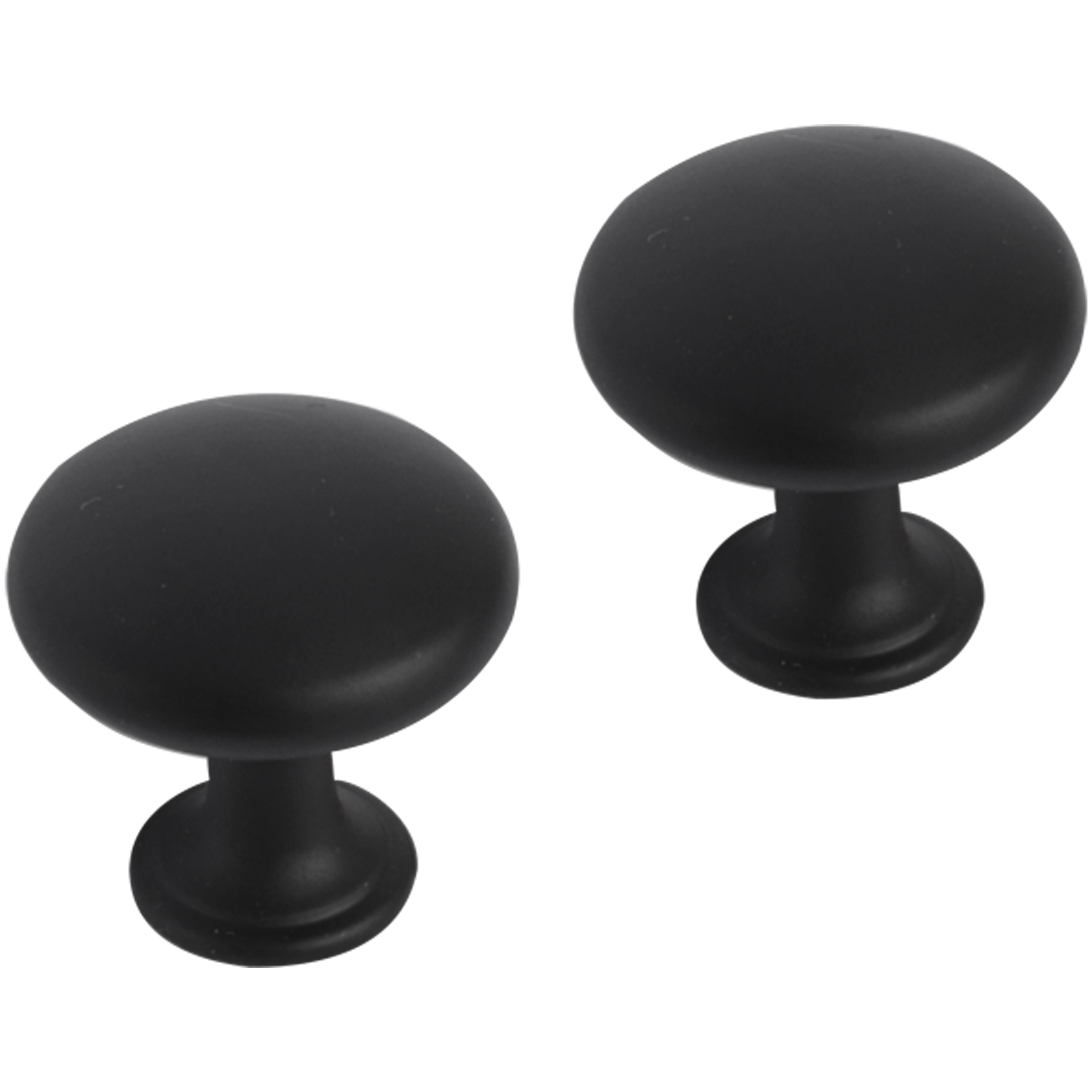 Differnz | Meubelknop Rond - Bol | 30 mm | Mat Zwart