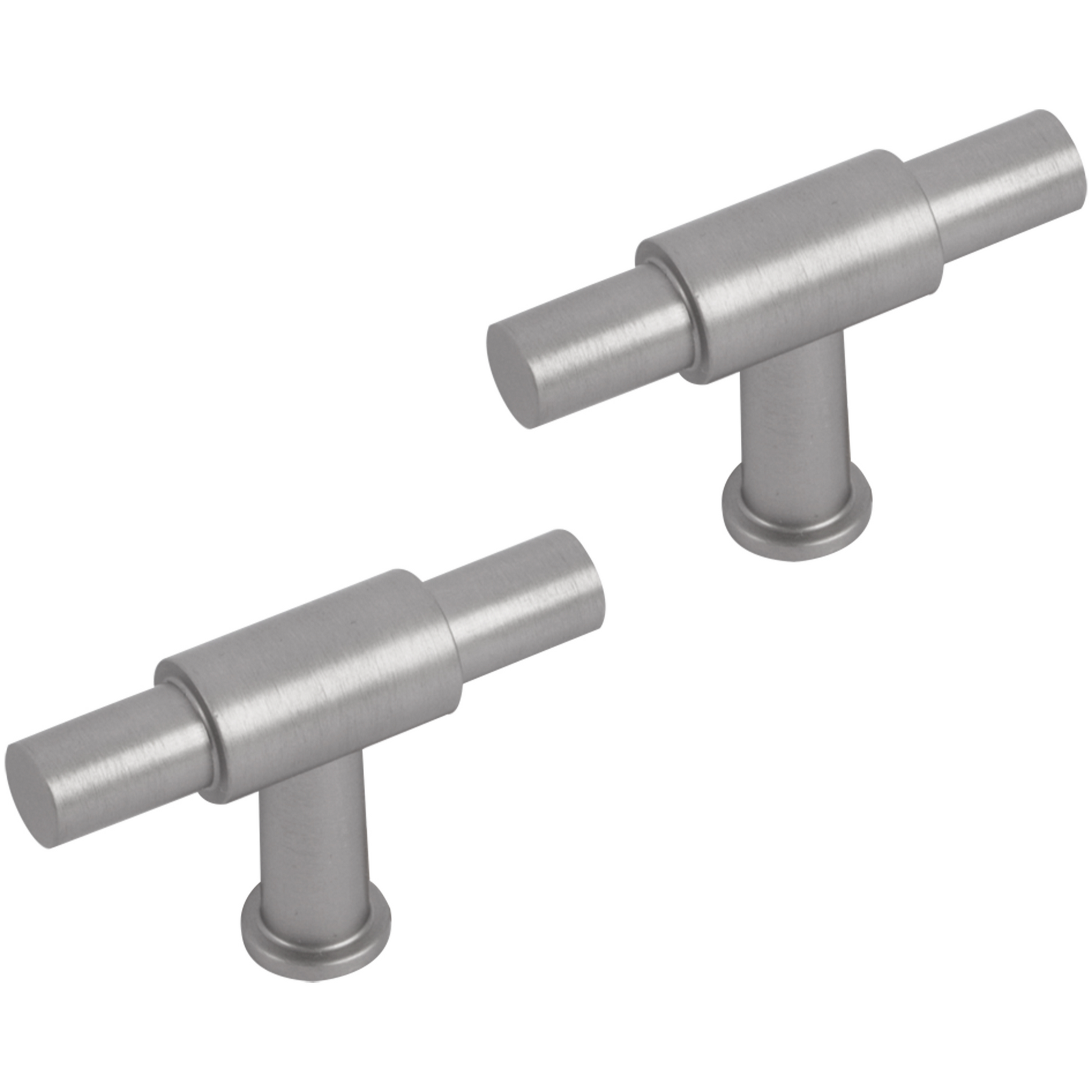 Differnz | Meubelknop T-model | 56 mm | Mat Chroom