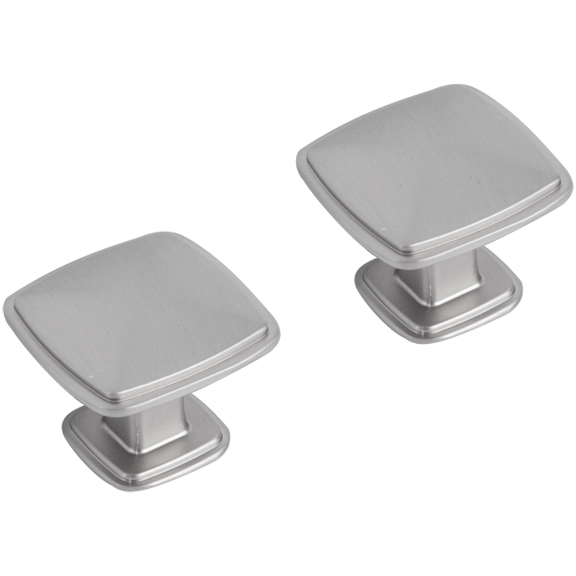 Differnz | Meubelknop Vierkant | 25 mm | Mat Chroom