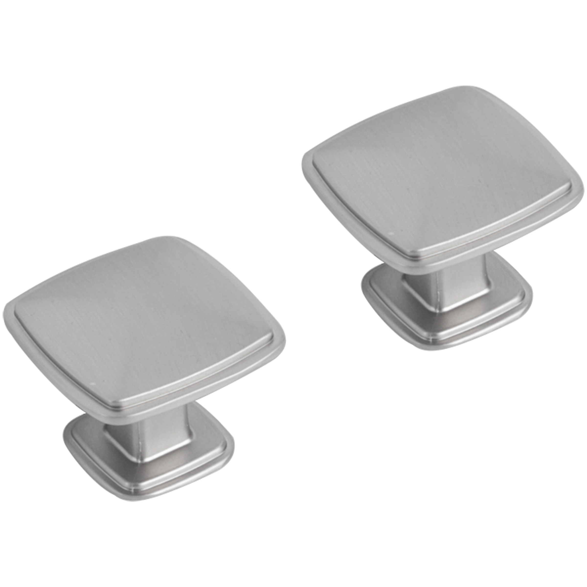 Differnz | Meubelknop Vierkant | 25 mm | Mat Chroom