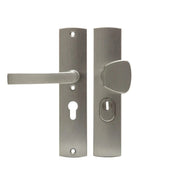 AXA | Veiligheidsbeslag Curve Plus S-knop+kruk Blok | PC72 | Anti-kerntrek | Omkeerbaar | 242x52x13 | Alu | SKG3