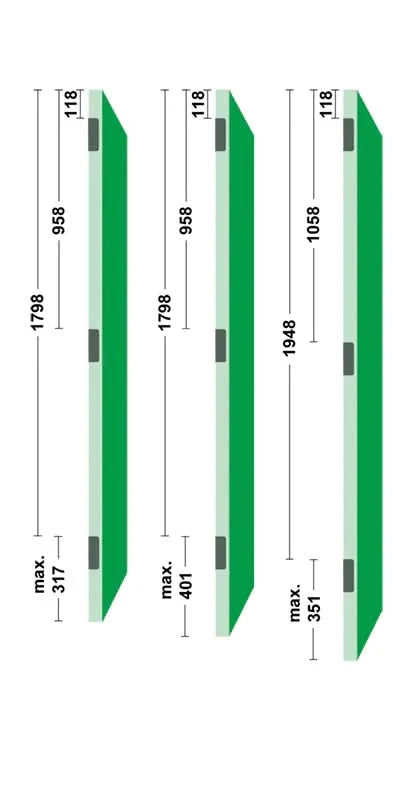 AXA Titan Glijlager veiligheidsscharnier SKG*** 89 x 89 x 25 mm Zwart met ronde hoek exclusief schroeven - Deurbeslag-expert