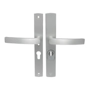 AXA | Veiligheidsbeslag Curve Plus | Smal kruk Blok | PC55 | Anti-kerntrek | Aluminium naturel