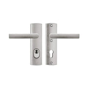 AXA | Veiligheidsbeslag Curve Plus | Korte kruk Blok | PC72 | Anti-kerntrek Inox